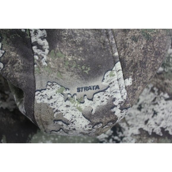 Cabelas Opening Day III Hunting Hoodie Mens Med Camo Green Strata Pouch Pocket - Picture 7 of 8